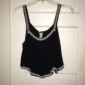Black Forever 21 crop top size M